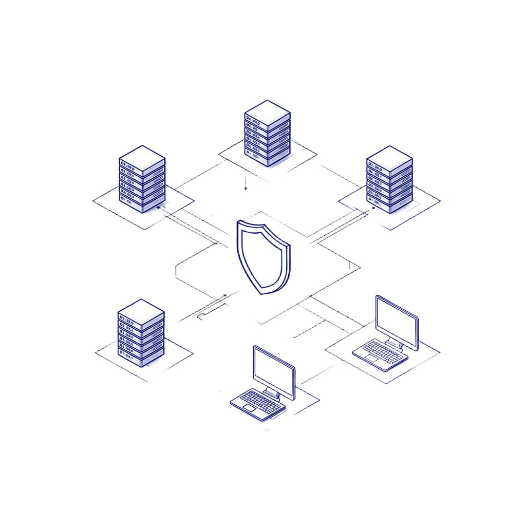 Secure network architecture diagram